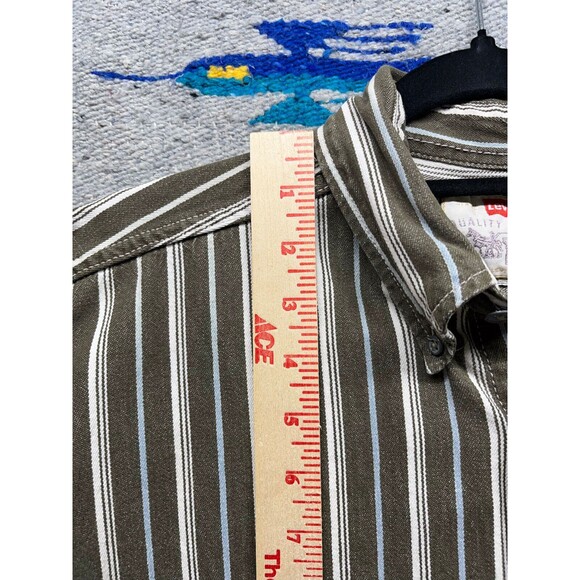 Vintage 90s Levis Button Down shirt faded skater surfer Medium Large - Picture 6 of 8